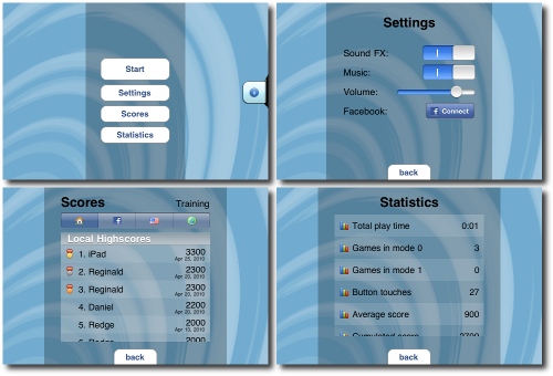 "A bare-bone menu system"