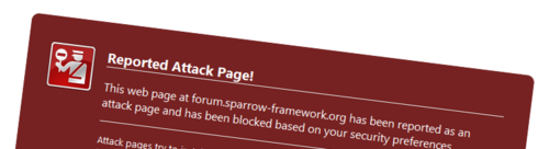 The security warning some users saw around 2011-08-25