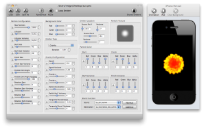 Screenshot of the Particle Designer